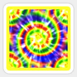 Tie Dye Psychedelic Rainbow Sticker